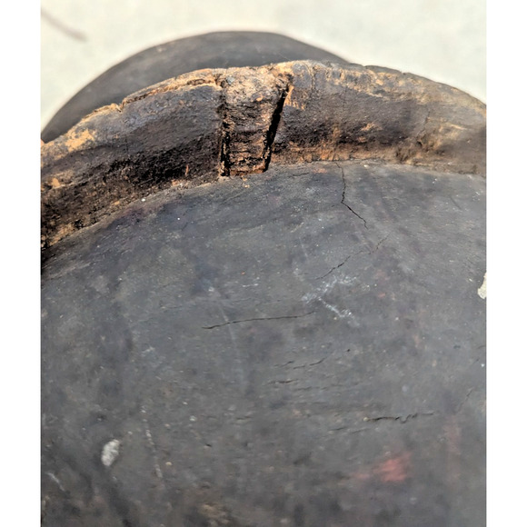 African Tribal Helmet Mask Makonde ? Carved Lightweight Wood As Is - Picture 14 of 16